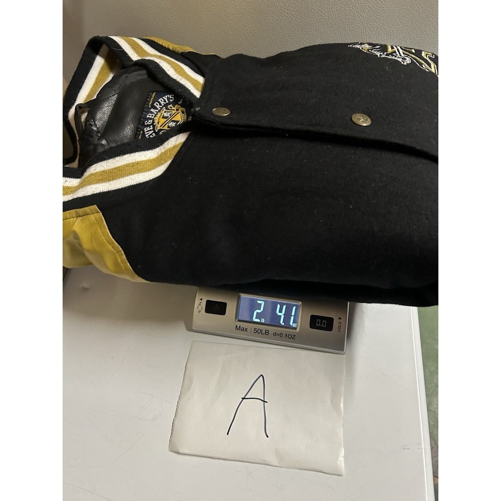 Army Black Knights Vintage Steve & Barrys Vintage Leather Varsity Jacket Mens L - Picture 6 of 6